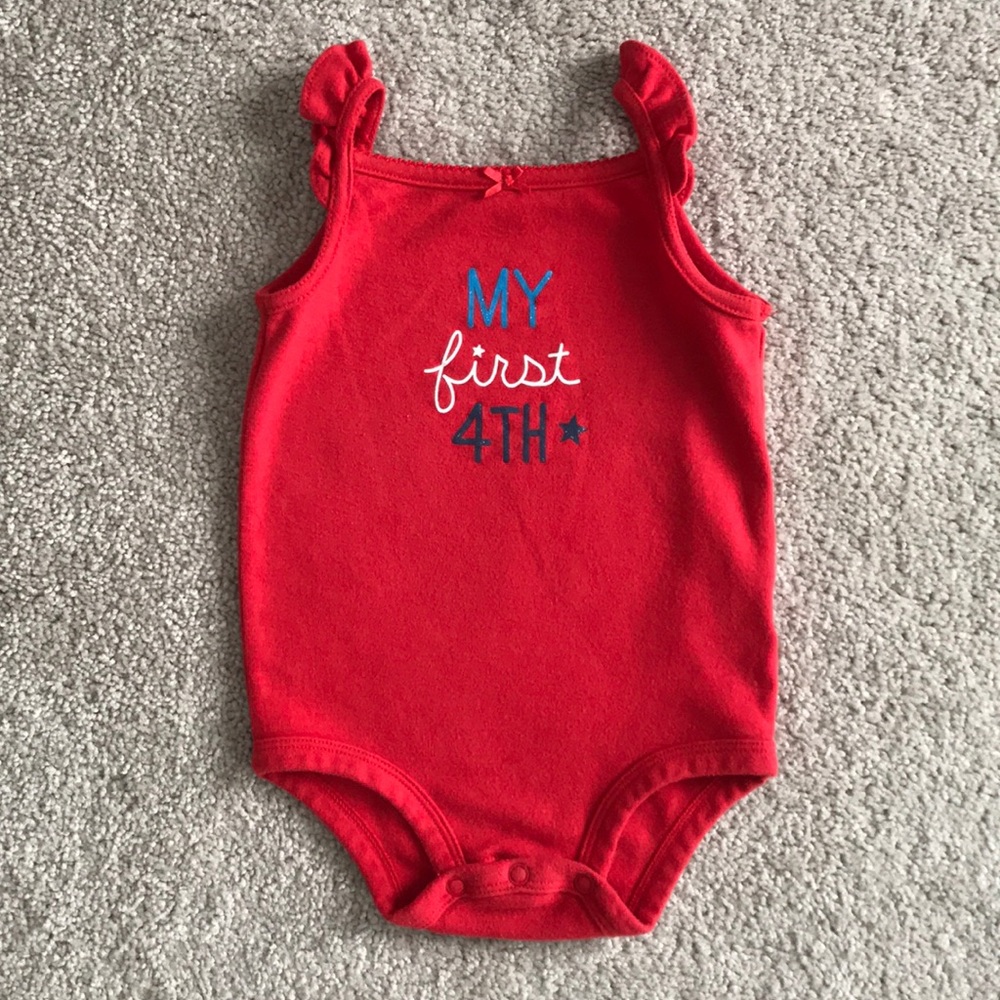 Carters "My First 4th" Onesie (size 18m)